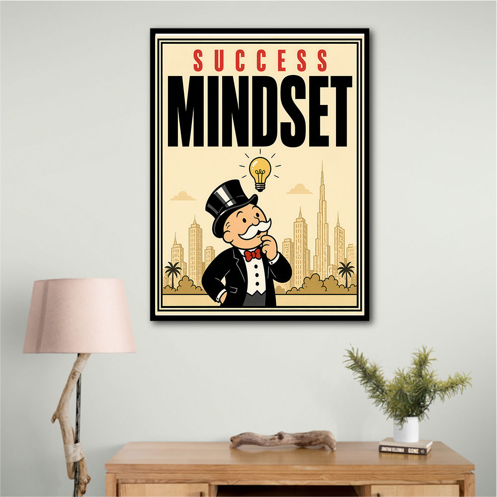Success Mindset – Idea & Growth Motivational Wall Art