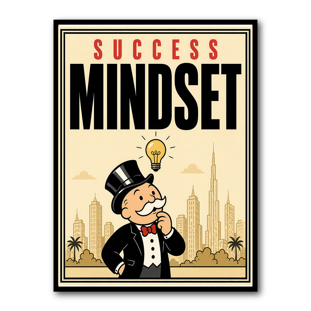 Success Mindset – Idea & Growth Motivational Wall Art