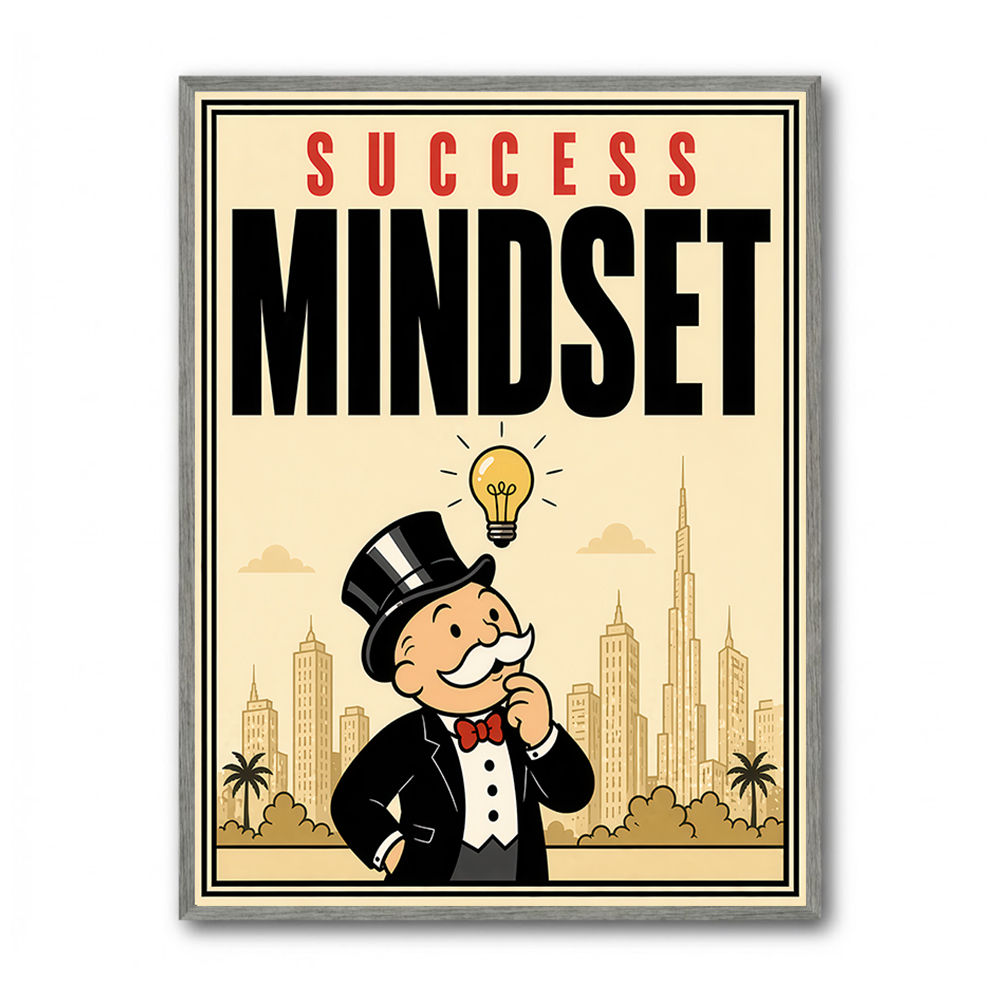 Success Mindset – Idea & Growth Motivational Wall Art