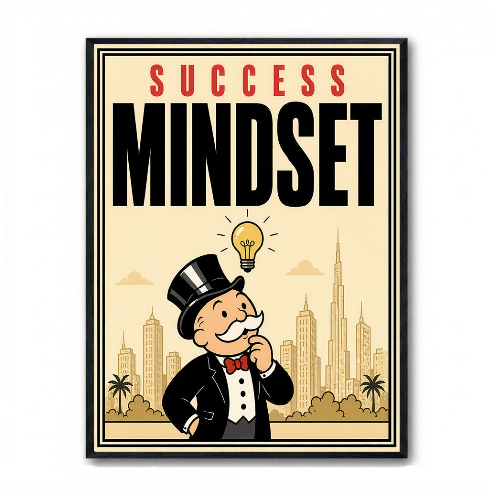 Success Mindset – Idea & Growth Motivational Wall Art
