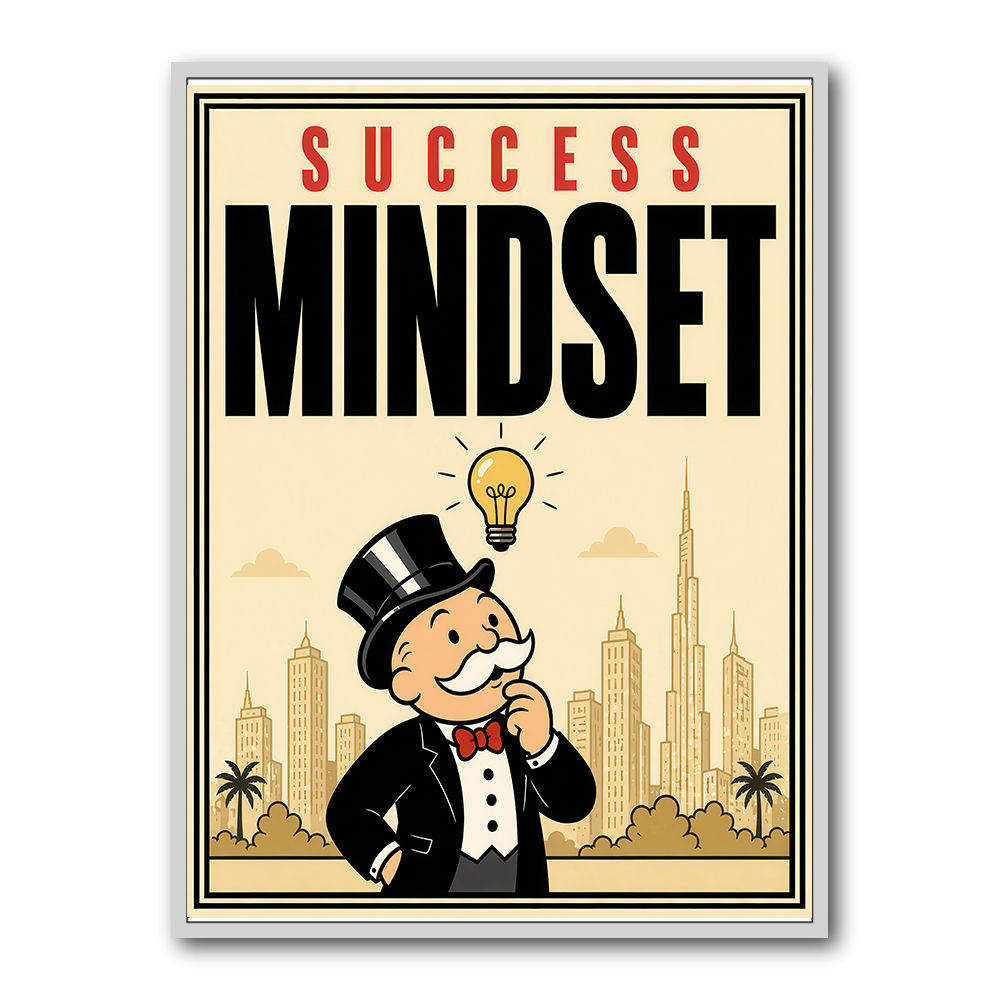 Success Mindset – Idea & Growth Motivational Wall Art
