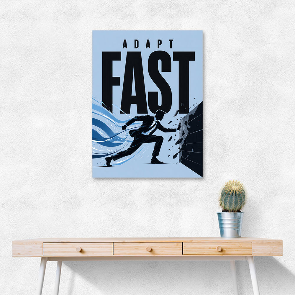 Adapt Fast – Break Barriers Success Poster
