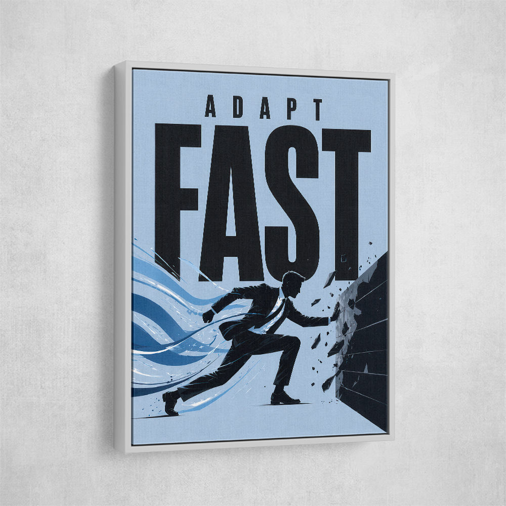 Adapt Fast – Break Barriers Success Poster