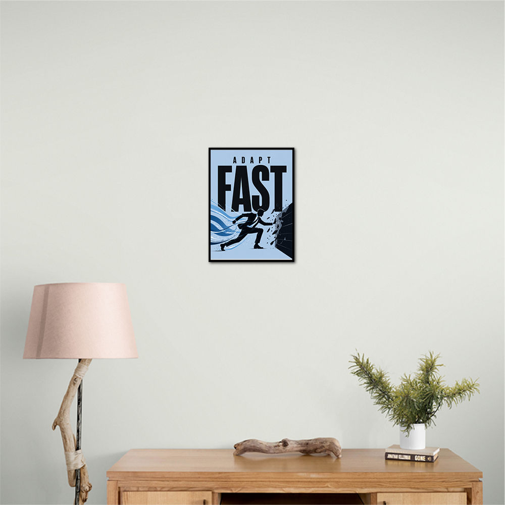 Adapt Fast – Break Barriers Success Poster