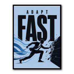Adapt Fast – Break Barriers Success Poster