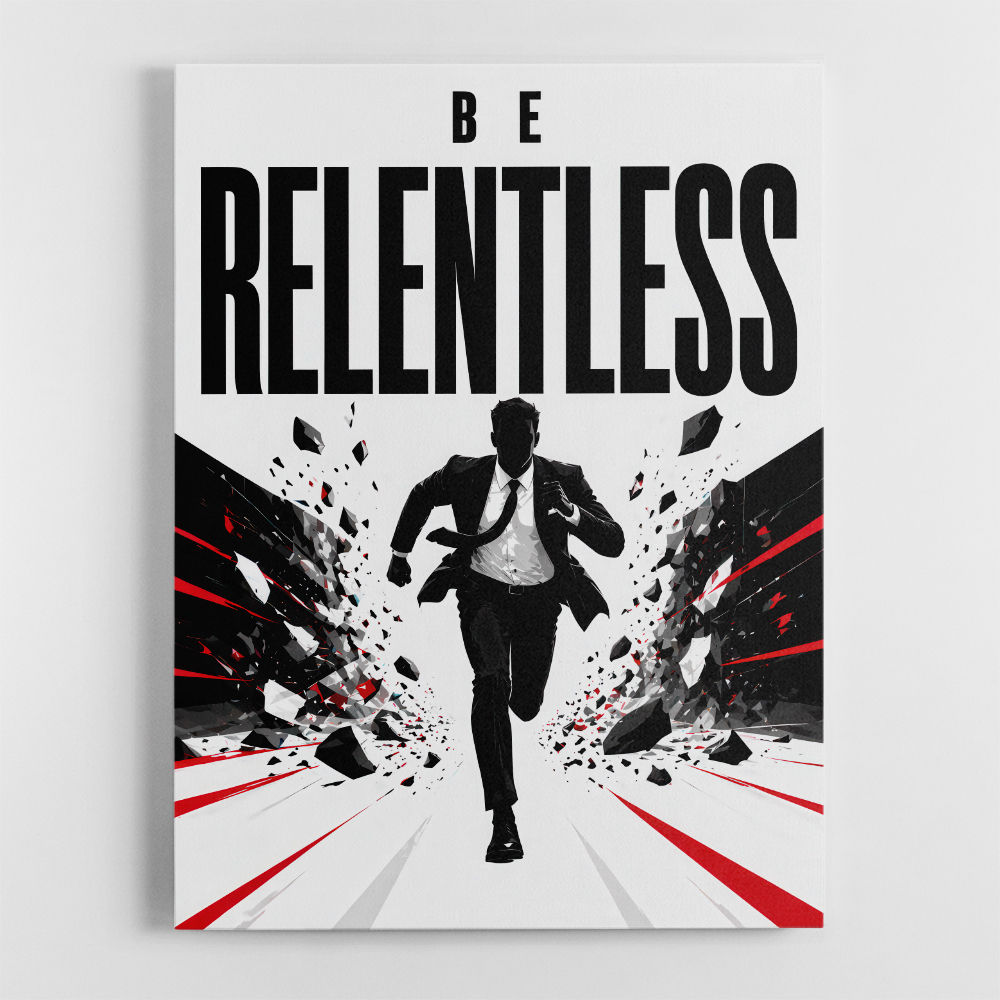 Be Relentless – Break Through Limits Poster 