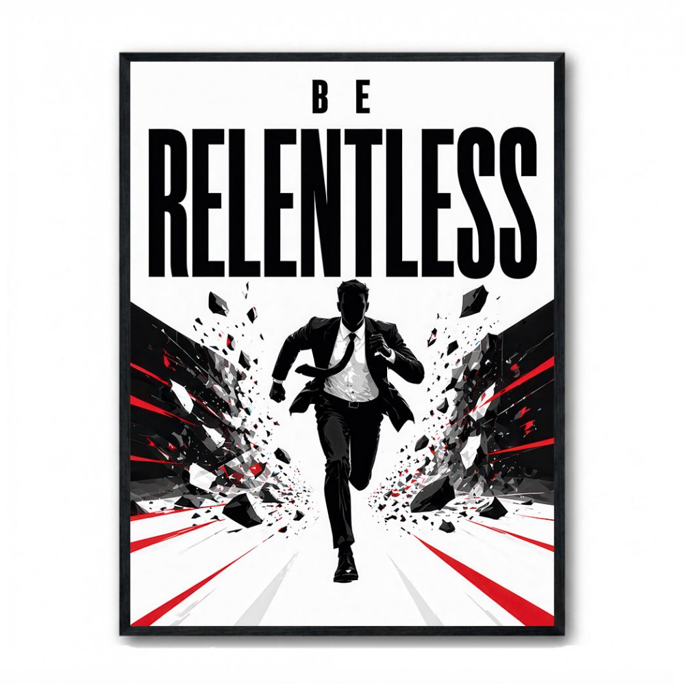 Be Relentless – Break Through Limits Poster 