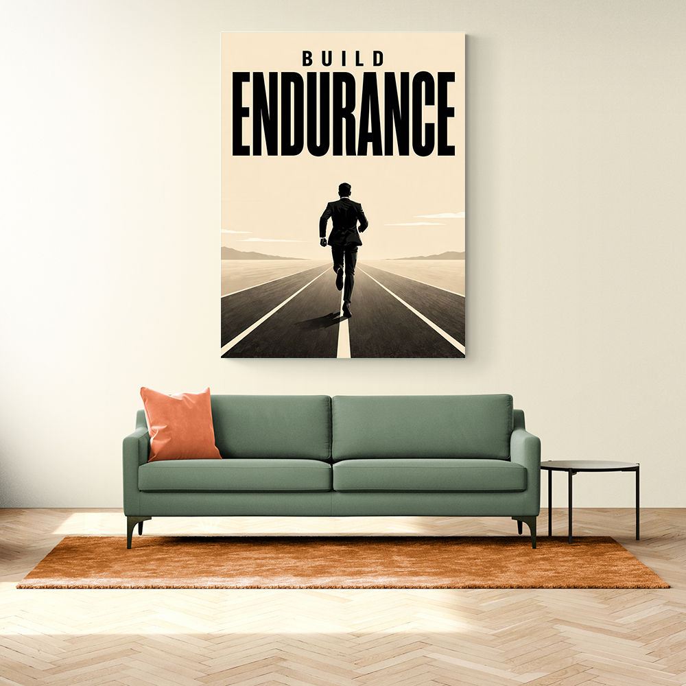 Build Endurance – Long Road Success Poster 