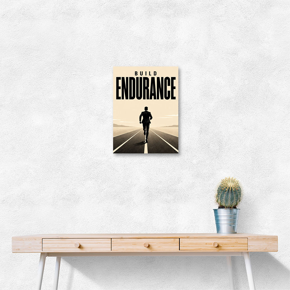 Build Endurance – Long Road Success Poster 