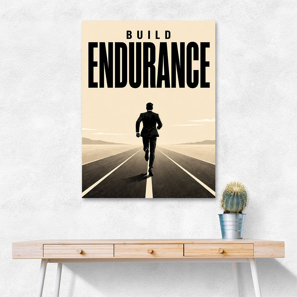 Build Endurance – Long Road Success Poster 