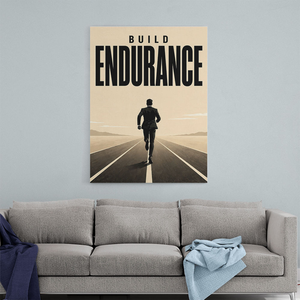 Build Endurance – Long Road Success Poster 