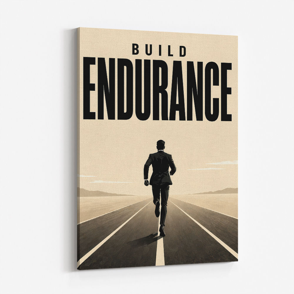 Build Endurance – Long Road Success Poster 