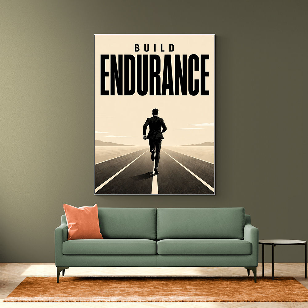 Build Endurance – Long Road Success Poster 