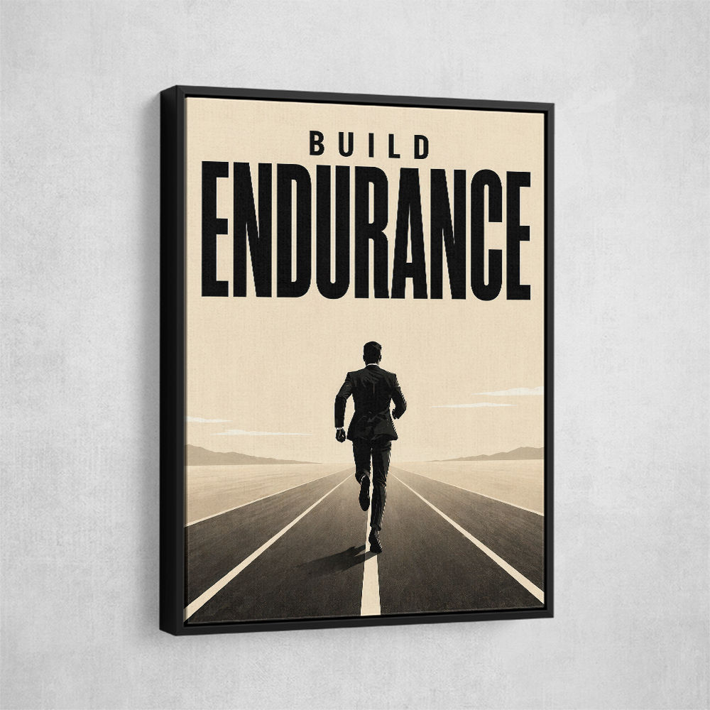 Build Endurance – Long Road Success Poster 