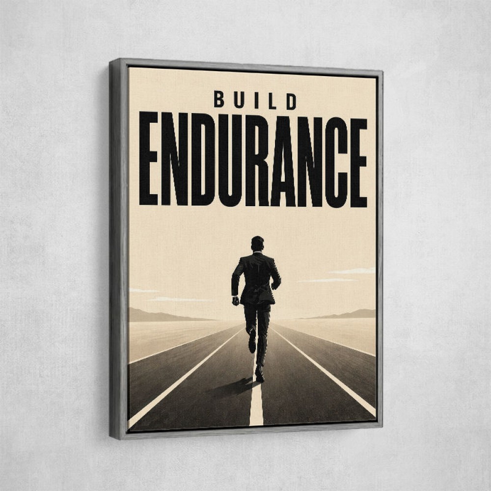 Build Endurance – Long Road Success Poster 