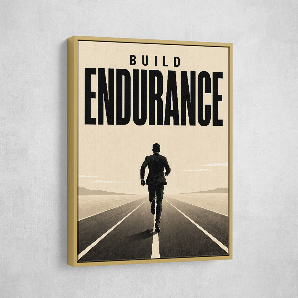 Build Endurance – Long Road Success Poster 