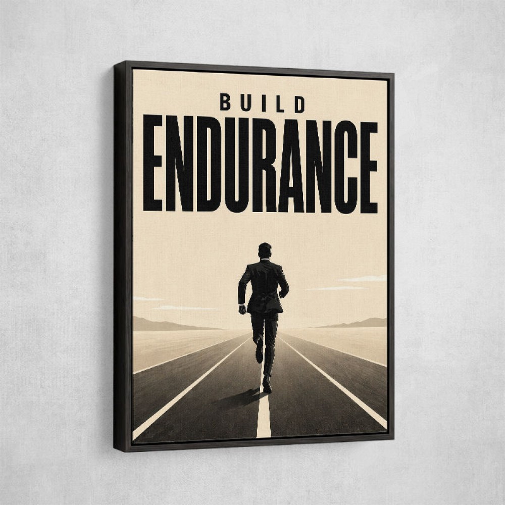 Build Endurance – Long Road Success Poster 