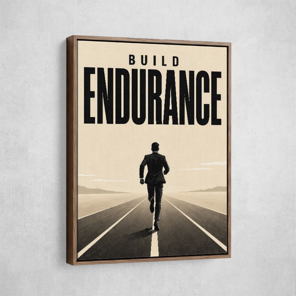 Build Endurance – Long Road Success Poster 