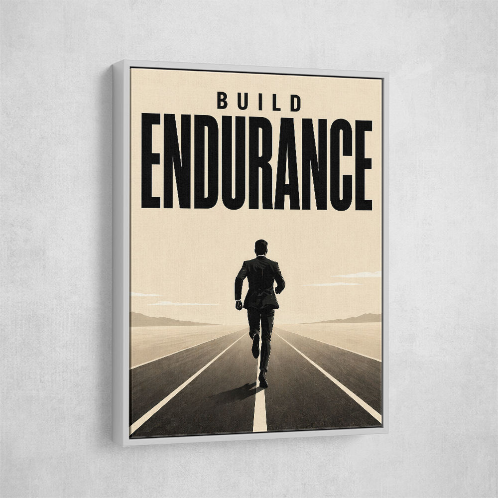 Build Endurance – Long Road Success Poster 