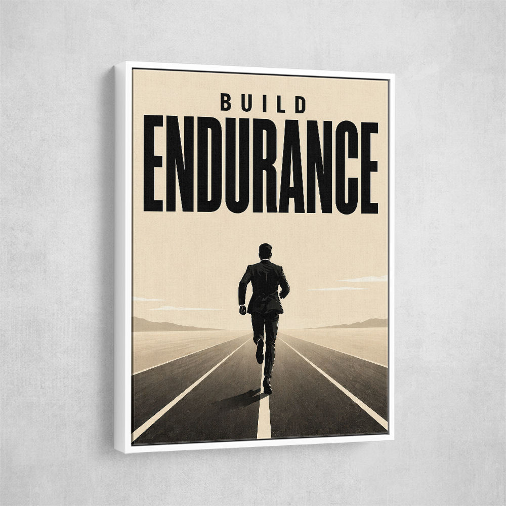 Build Endurance – Long Road Success Poster 