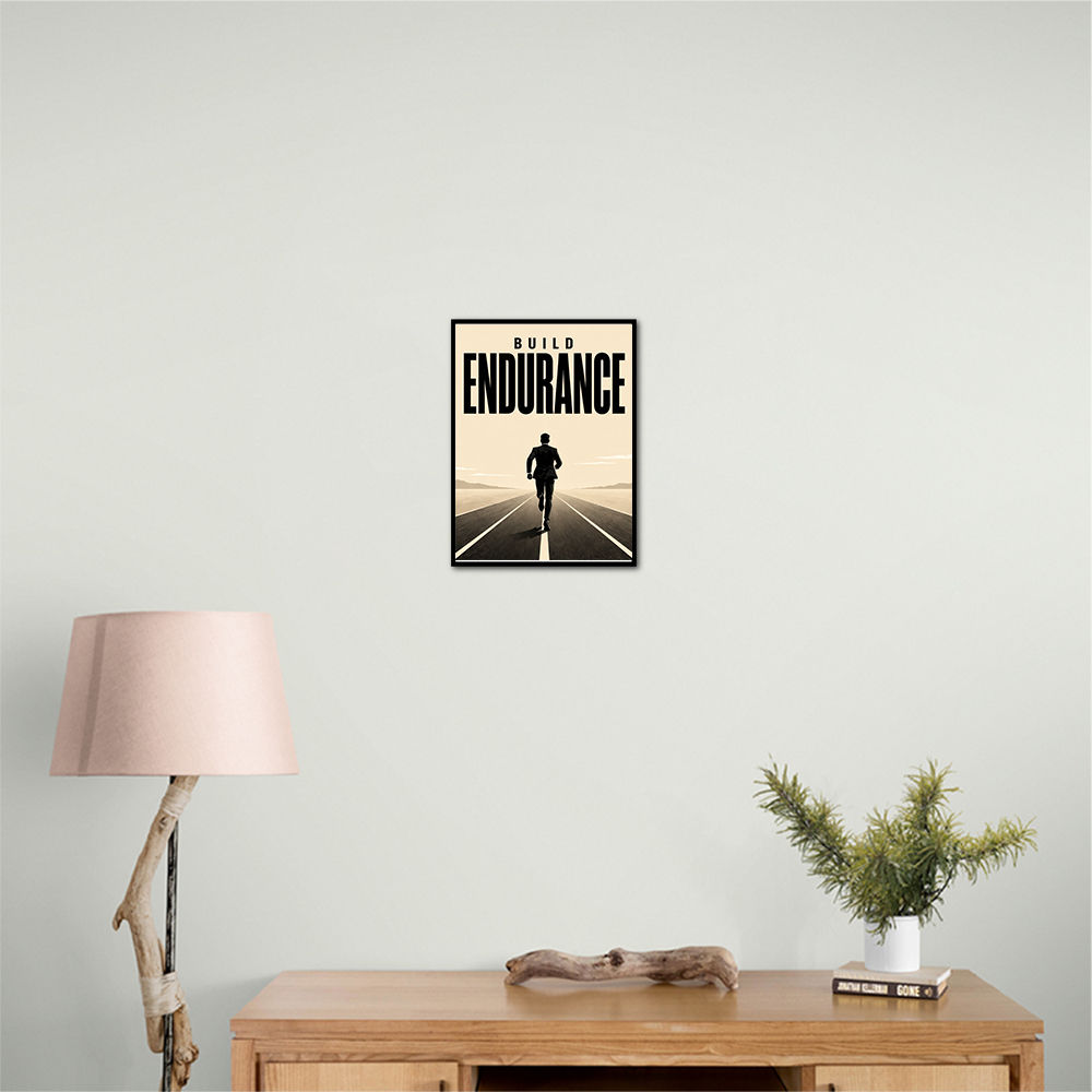 Build Endurance – Long Road Success Poster 