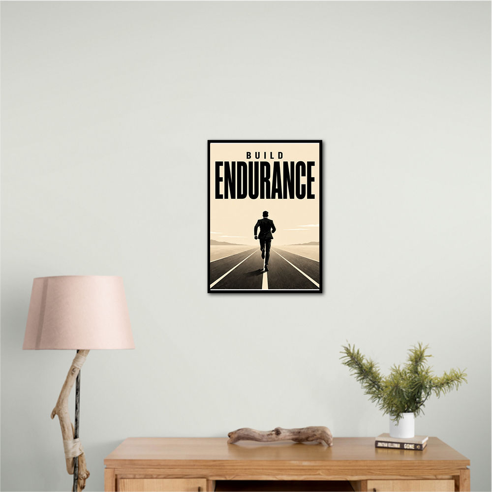 Build Endurance – Long Road Success Poster 