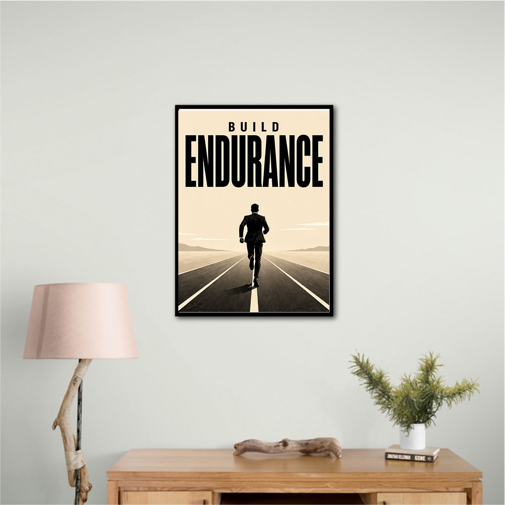 Build Endurance – Long Road Success Poster 