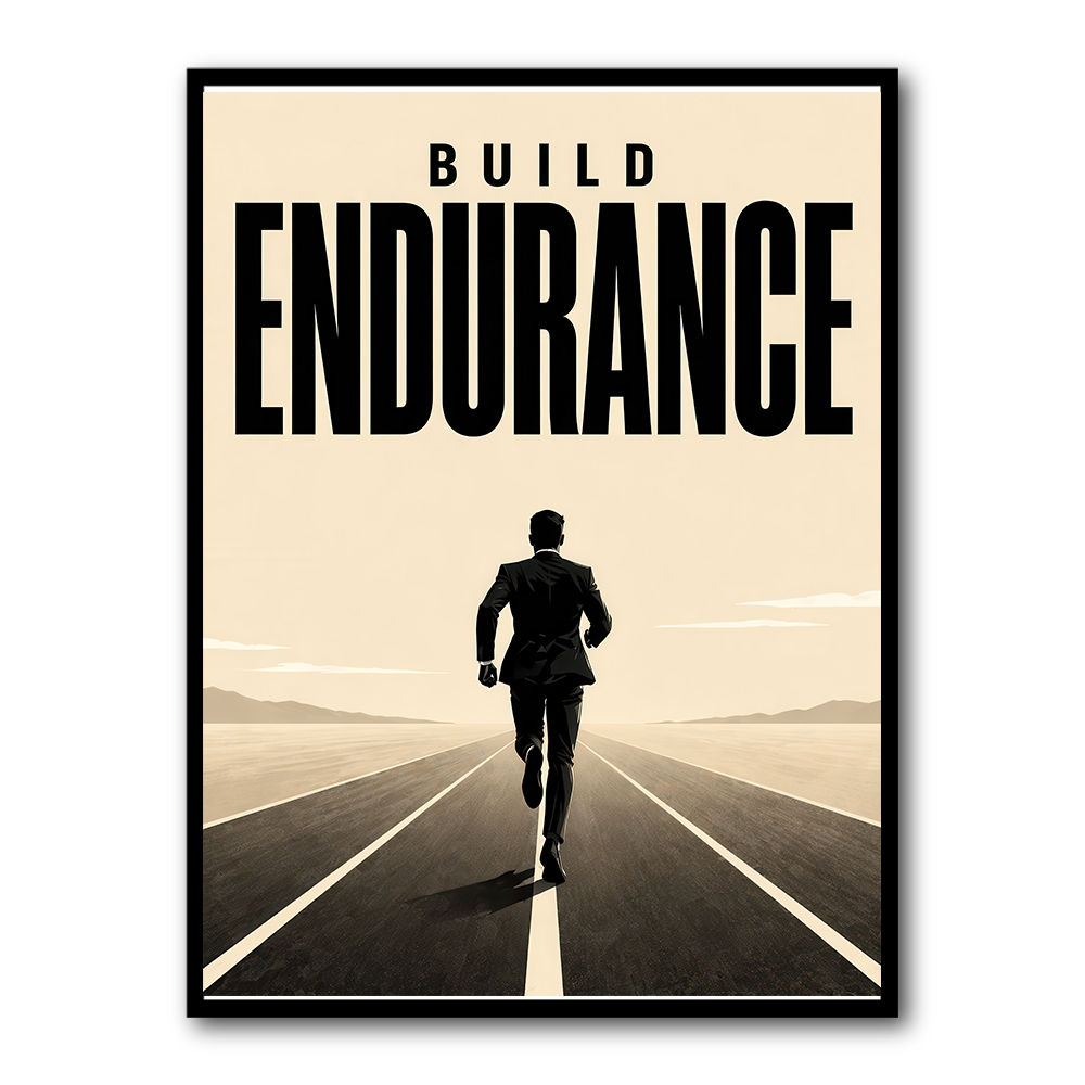 Build Endurance – Long Road Success Poster 