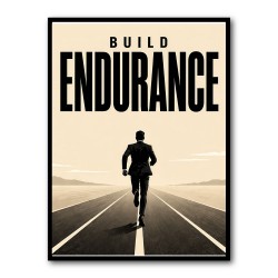 Build Endurance – Long Road Success Poster 