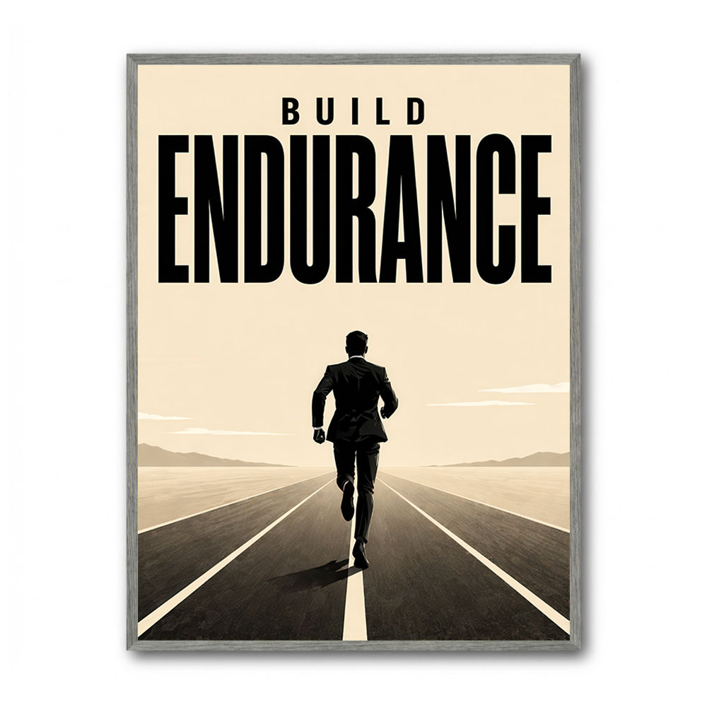 Build Endurance – Long Road Success Poster 
