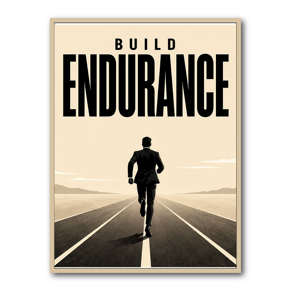 Build Endurance – Long Road Success Poster 