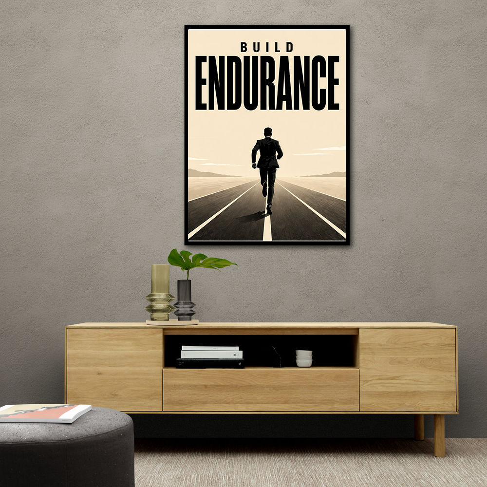 Build Endurance – Long Road Success Poster 