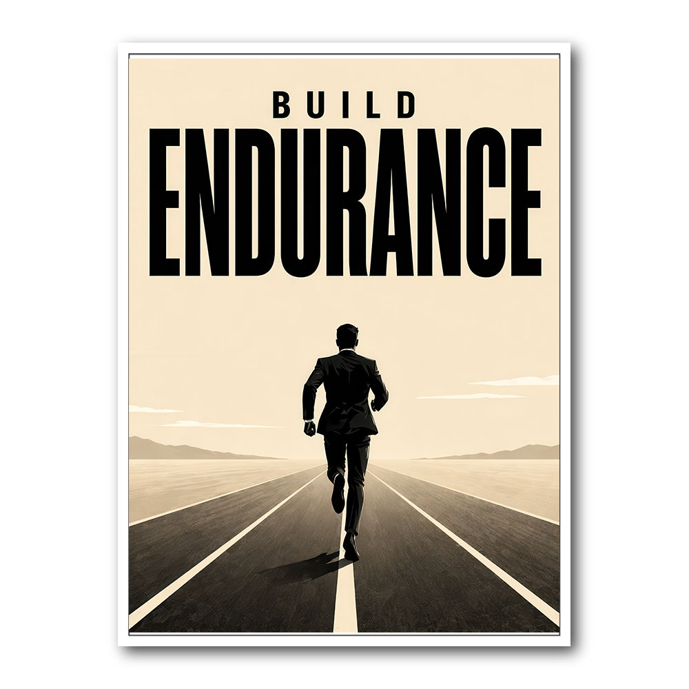 Build Endurance – Long Road Success Poster 