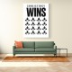 Consistency Wins – Discipline Grid Wall Art 