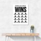 Consistency Wins – Discipline Grid Wall Art 