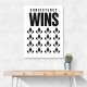 Consistency Wins – Discipline Grid Wall Art 