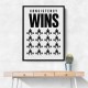 Consistency Wins – Discipline Grid Wall Art 