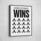 Consistency Wins – Discipline Grid Wall Art 