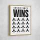Consistency Wins – Discipline Grid Wall Art 