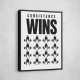 Consistency Wins – Discipline Grid Wall Art 