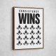 Consistency Wins – Discipline Grid Wall Art 