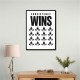 Consistency Wins – Discipline Grid Wall Art 