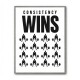 Consistency Wins – Discipline Grid Wall Art 