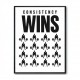 Consistency Wins – Discipline Grid Wall Art 
