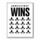 Consistency Wins – Discipline Grid Wall Art 