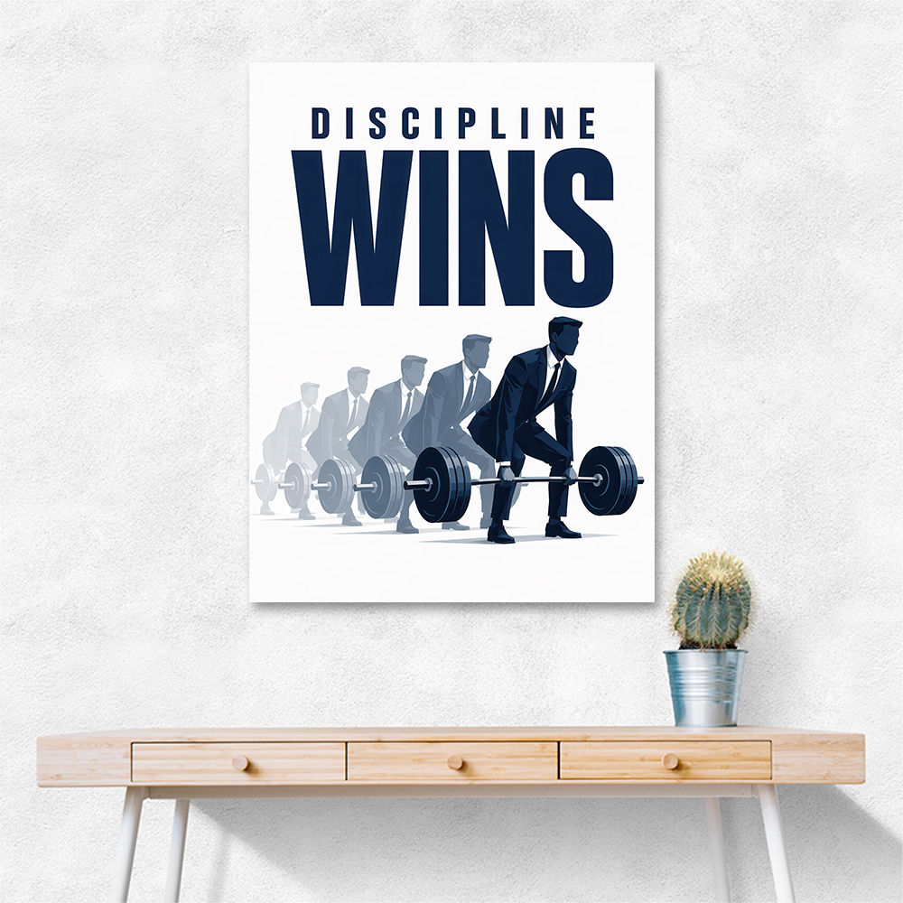 Discipline Wins – Progression Strength Artwork 