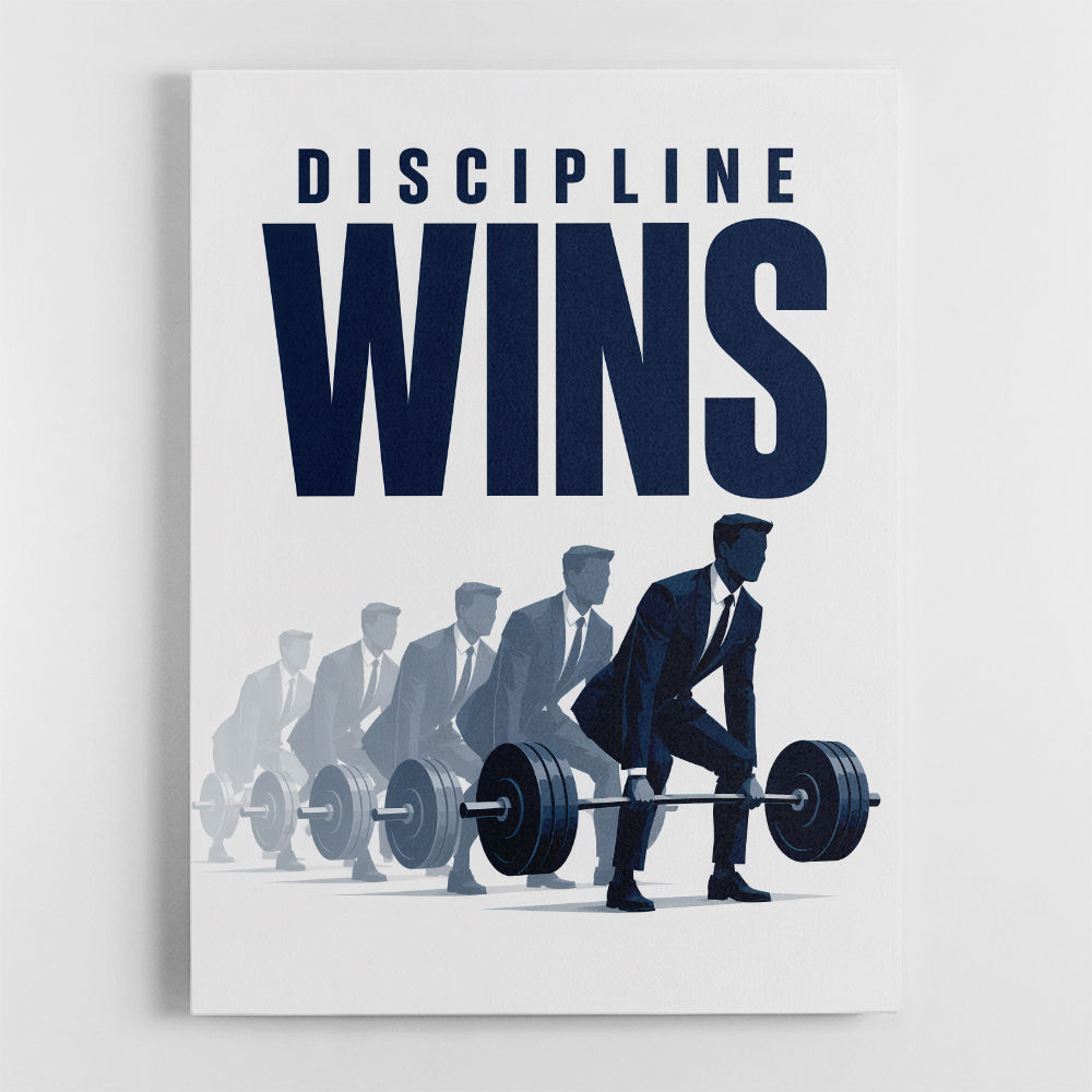 Discipline Wins – Progression Strength Artwork 