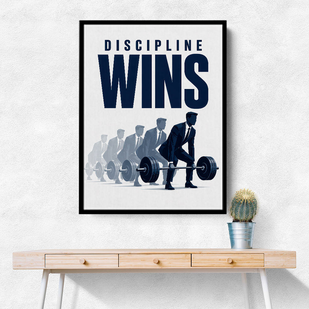 Discipline Wins – Progression Strength Artwork 