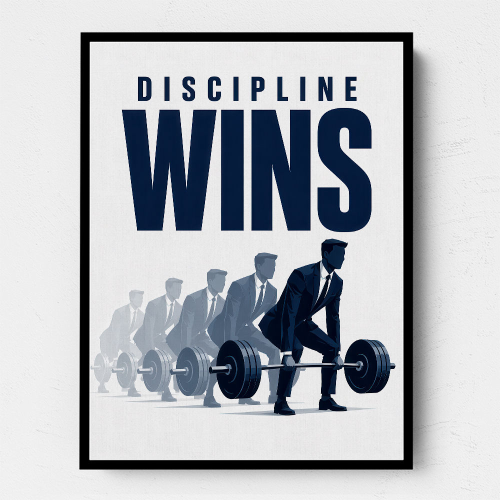 Discipline Wins – Progression Strength Artwork 