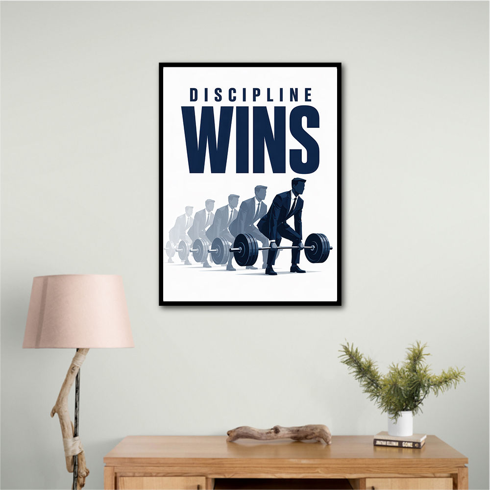 Discipline Wins – Progression Strength Artwork 
